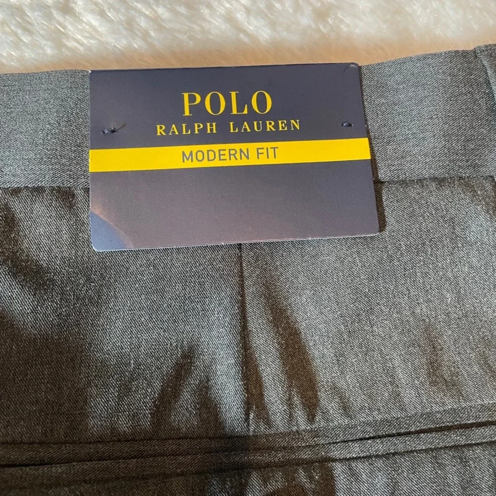 Polo Ralph Lauren Mens Modern Fit Dress Pants Charcoal Gray 44W 50L New